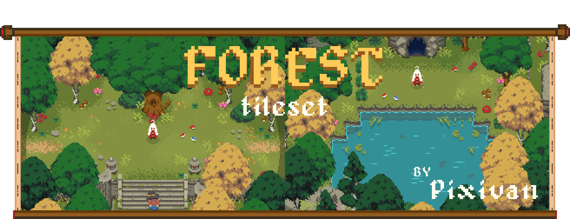 Top Down Forest Tileset
