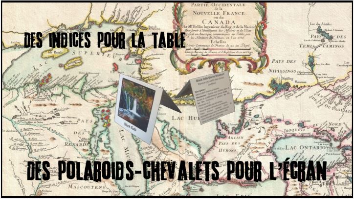 Cover image for Des polaroids-chevalets pour l'écran - Des indices pour la table