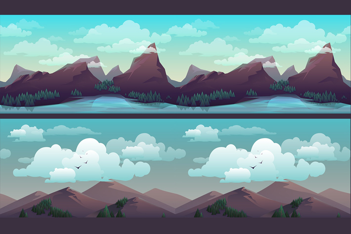 Parallax Horizontal Game Backgrounds (Free) - 2D Art - itch.io