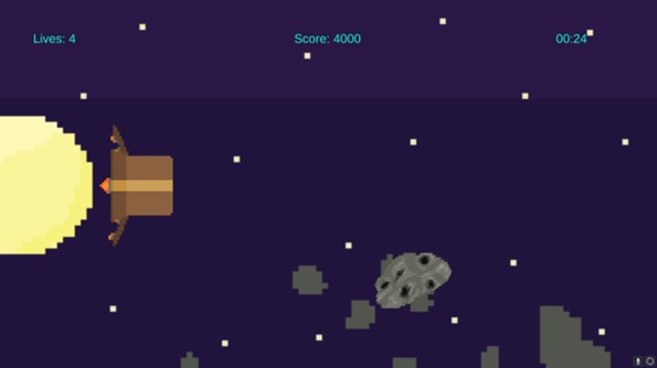 Asteroids Minigame Screenshot