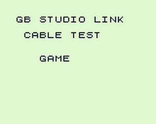 GB Studio link cable game test