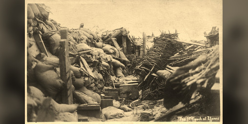 Cover image for A Holiday in Flanders, Dec. 1914