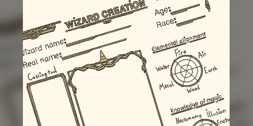 Cover image for wizard creation sheet