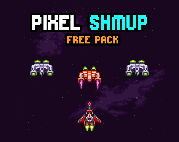 Pixel Shmup Ships Free By Dylestorm