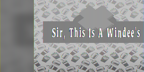Cover image for Sir, This Is A Windee's
