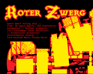 ROTER ZWERG - An ORC BORG Dungeon   - Space Dwarfs! Malicious Robots! Plasma Borers! Vending Machines! 