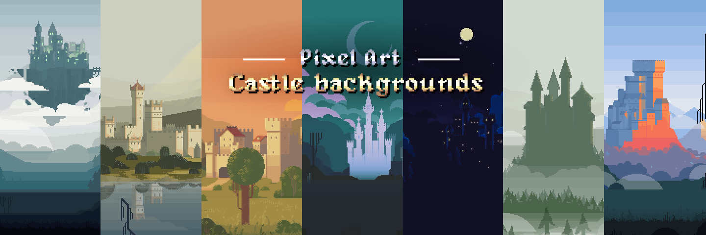 Pixel Art - Castle Backgrounds