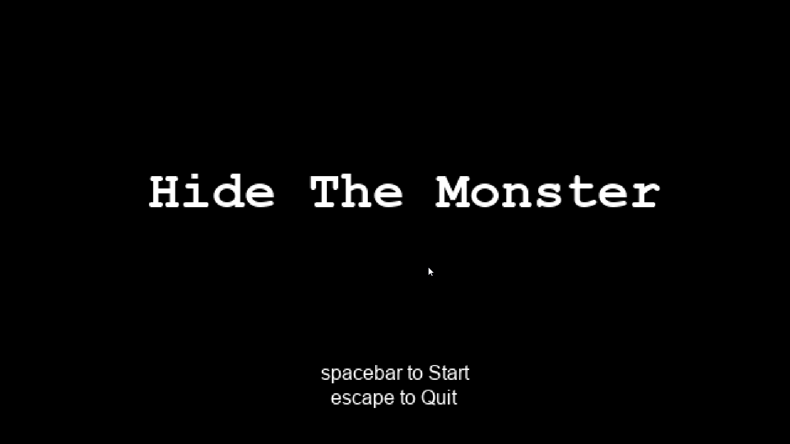 Hide The Monster