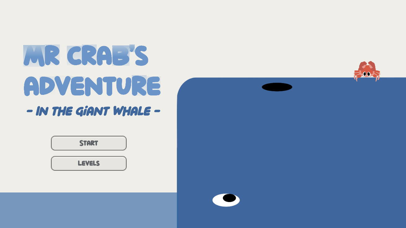 Mr Crab's adventure -In the giant whale-