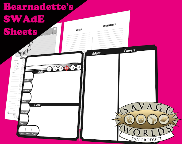 Bearnadette's SWAdE Sheets