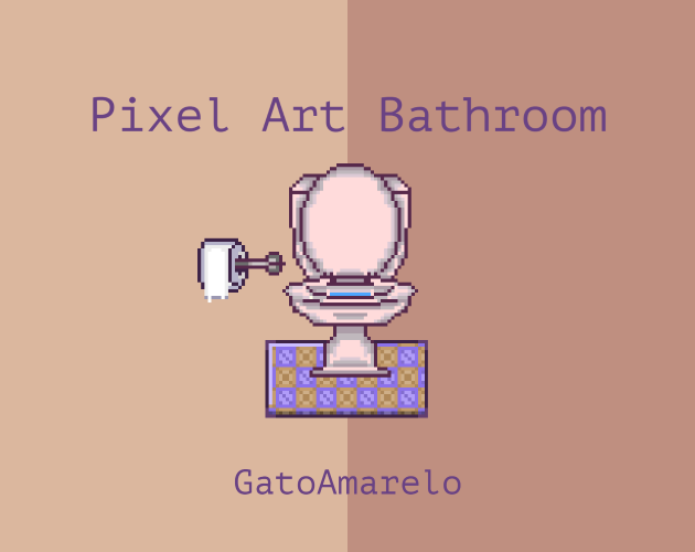 Pixel Art Bathroom 16x16 - Graphical Assets + sprites