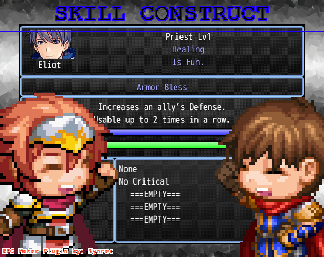 v1.0.6 - Add popup window - RPG Maker MV/MZ: Skill Construct by Synrec