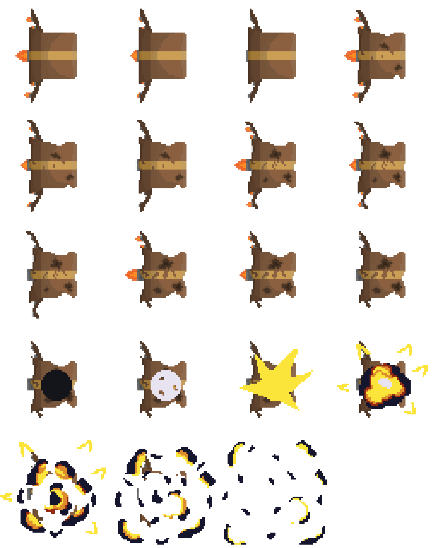 New Spritesheet for Spaceship