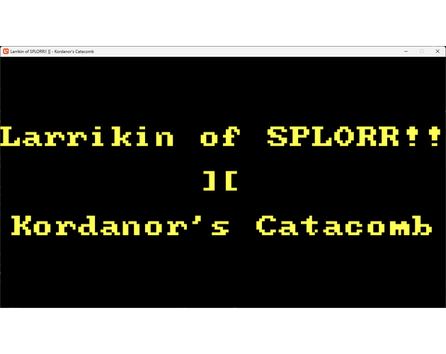 Larrikin of splorr kordanor s catacomb by the grumpy gamedev