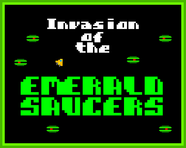 Invasion of the Emerald Saucers (ZX Spectrum Next & Atari