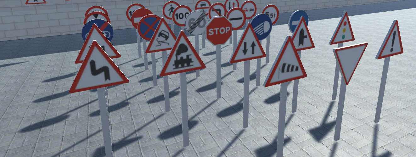 Unity City traffic signs