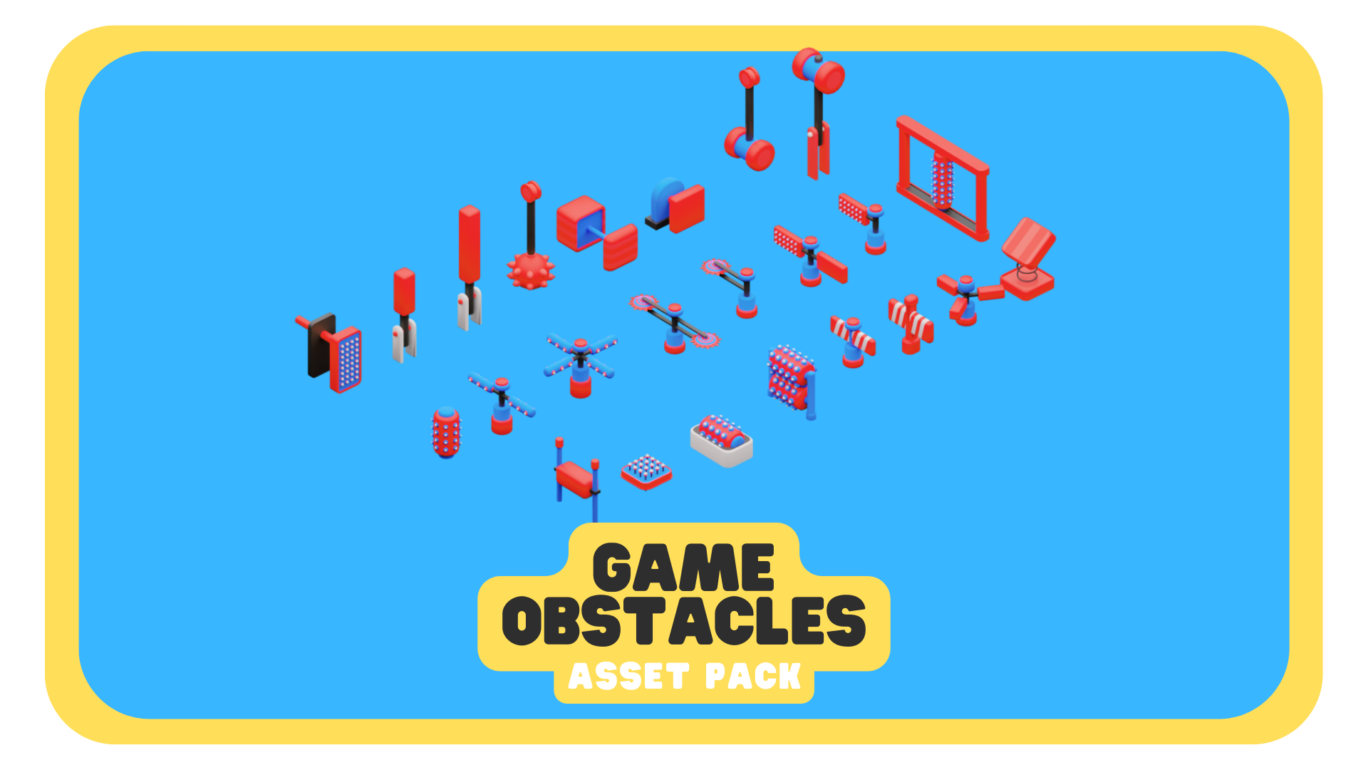 Low Poly Game Obstacle Asset Pack