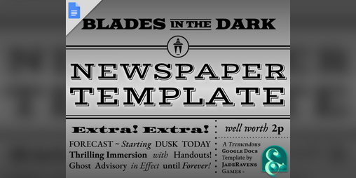 Cover image for Blades Newspaper Template