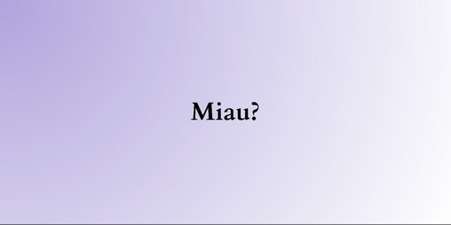 Cover image for Miau?