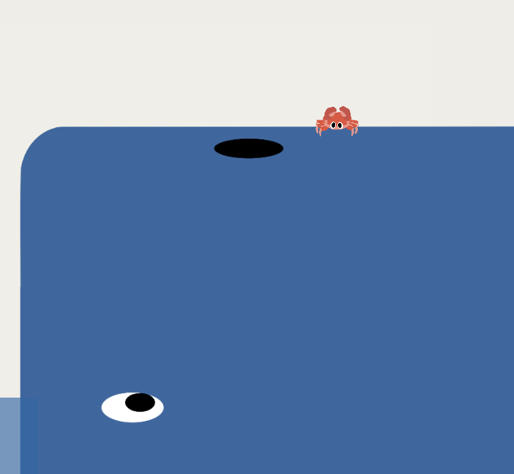 Cover image for Mr Crab's adventure -In the giant whale-
