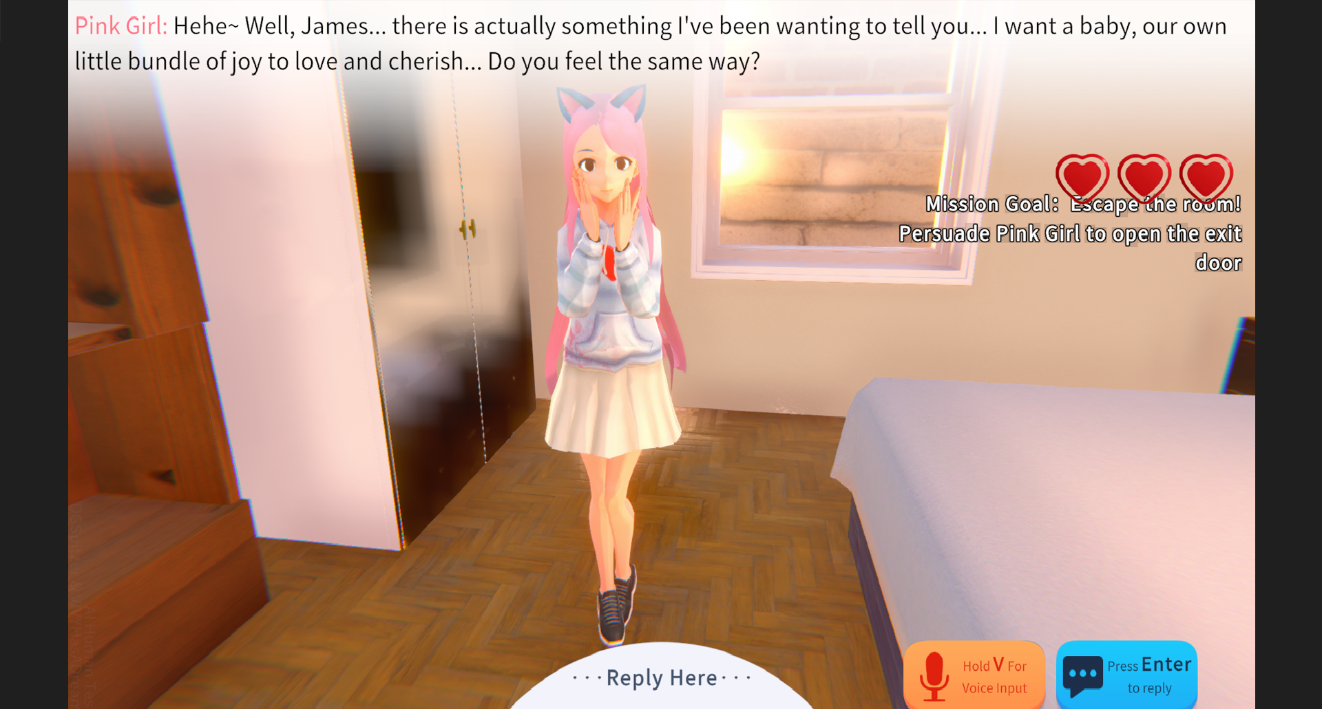 Yandere AI Girlfriend Simulator ~ With You Til The End 世界尽头与