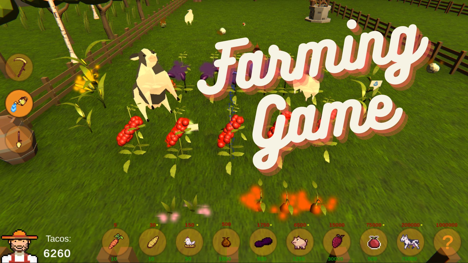 A farm game I created for a birthday gift.