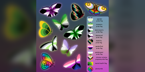 Cover image for More Pride Butterflies!