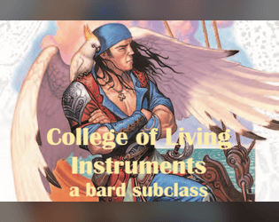 college of living instruments bard (5e)  