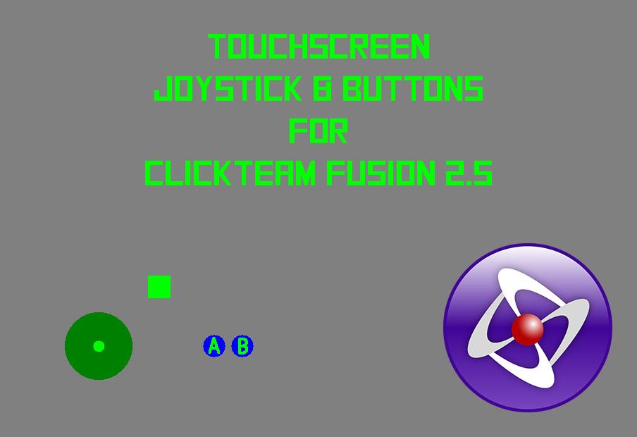 Touchscreen Joystick and Buttons for Clickteam Fusion 2.5