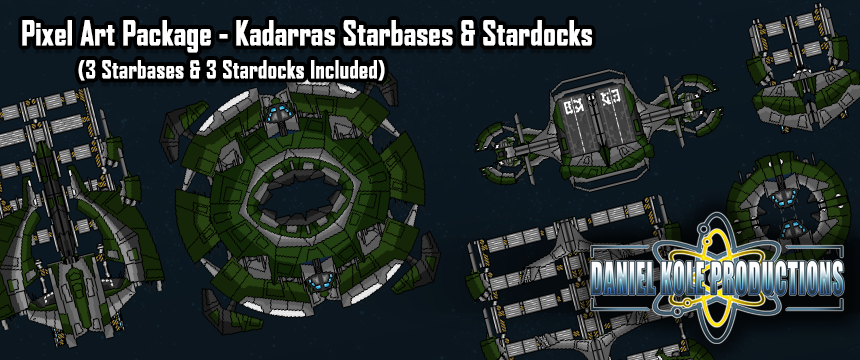 Pixel Art Package - Kadarras Starbases & Spacedocks