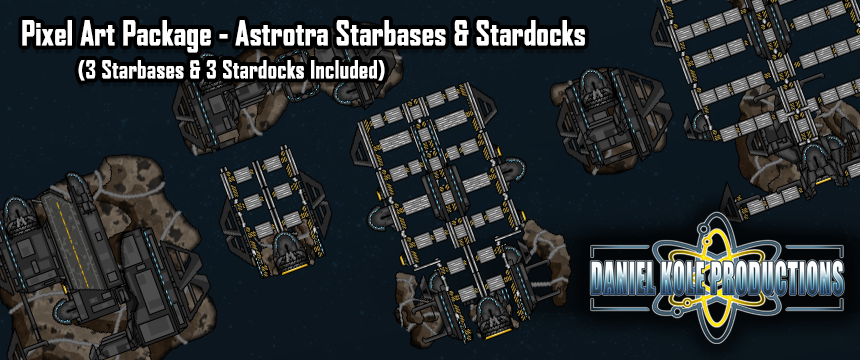 Pixel Art Package - Astrotra Starbases & Spacedocks
