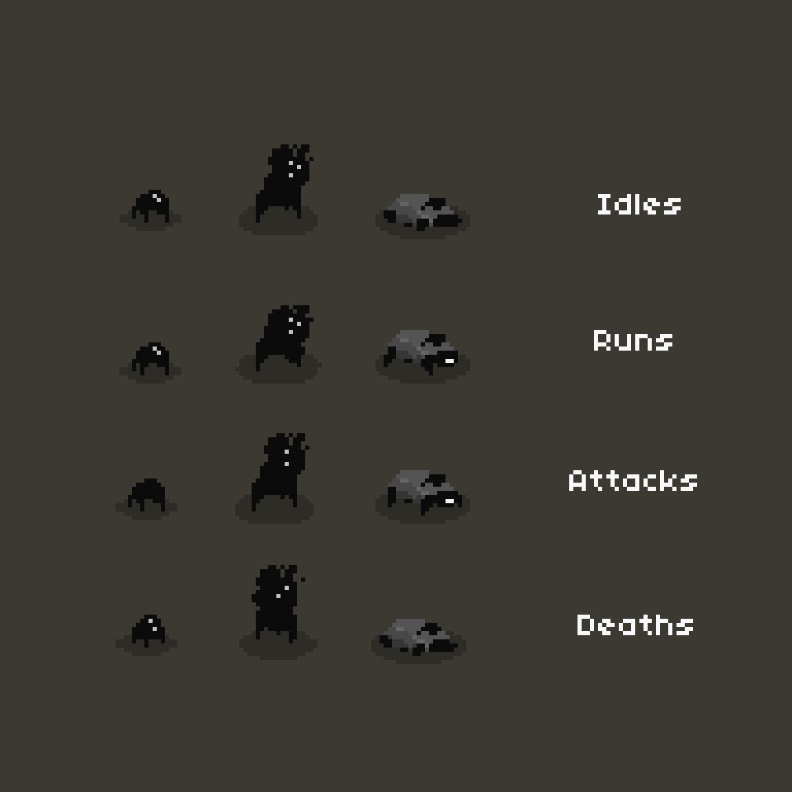 The DARK Series - Top Down Monster Pack 1