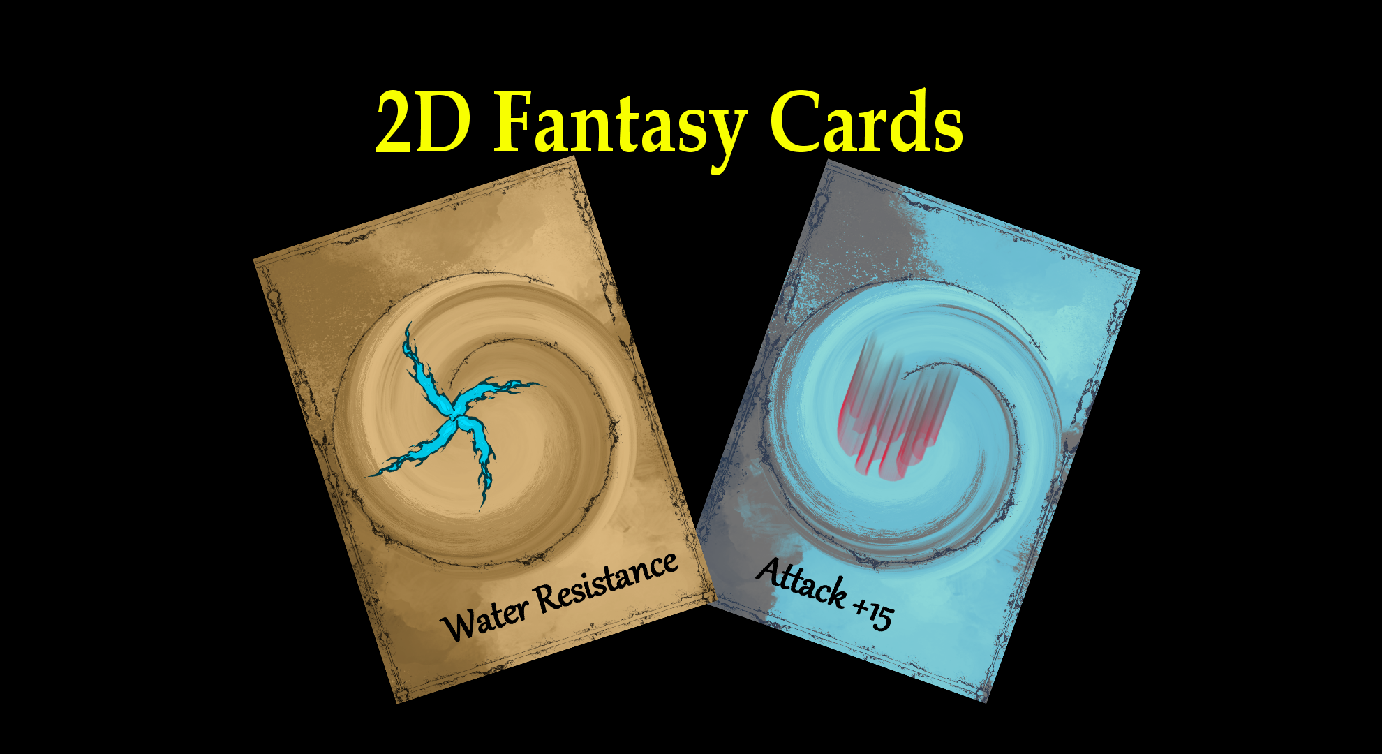 2D Handmade Fantasy Cards