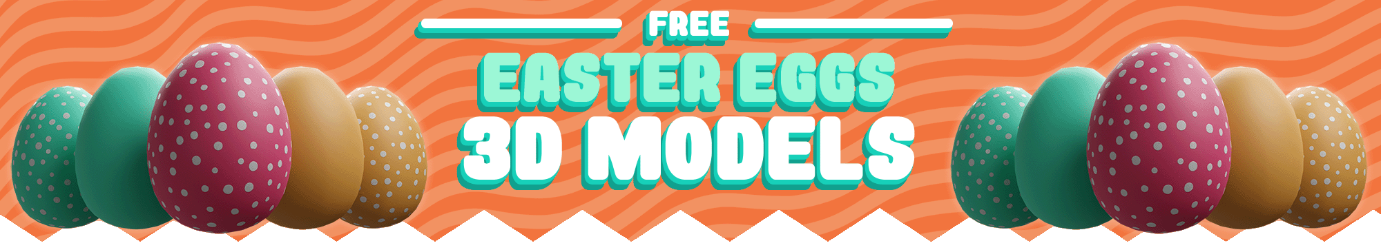 FREE Easter Eggs 3D Models