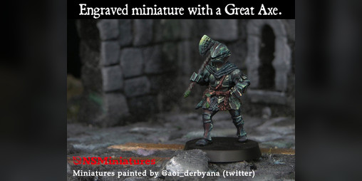 Cover image for Engraved miniature with a Great Axe.