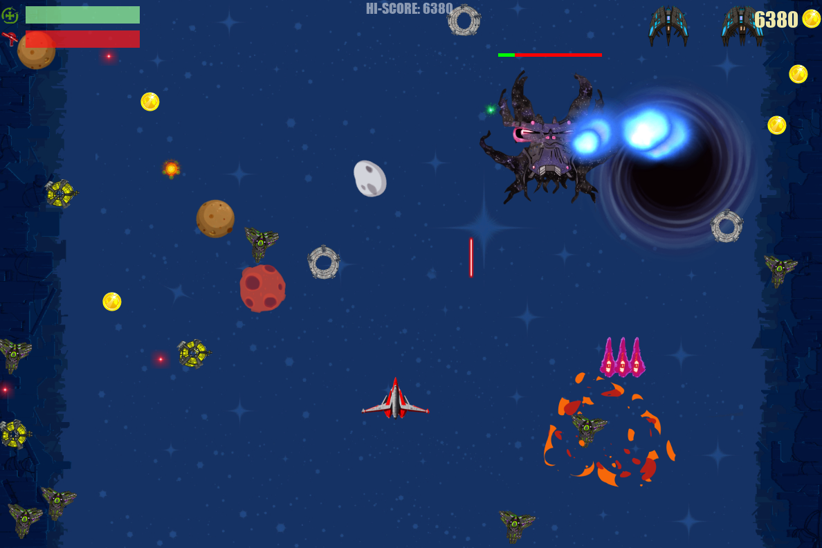 Game Heat - space shooter (pygame).
