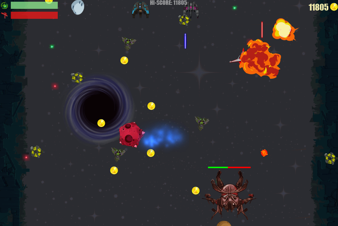 Game Heat - space shooter (pygame).