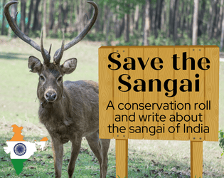 Save the Sangai   - A roll and write about the sangai of India 