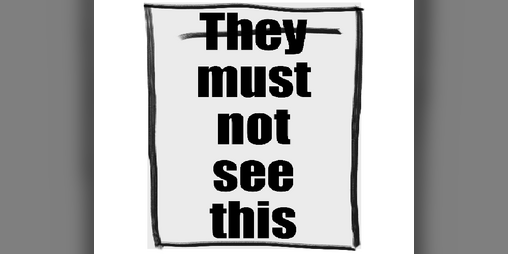 Cover image for They must not see this