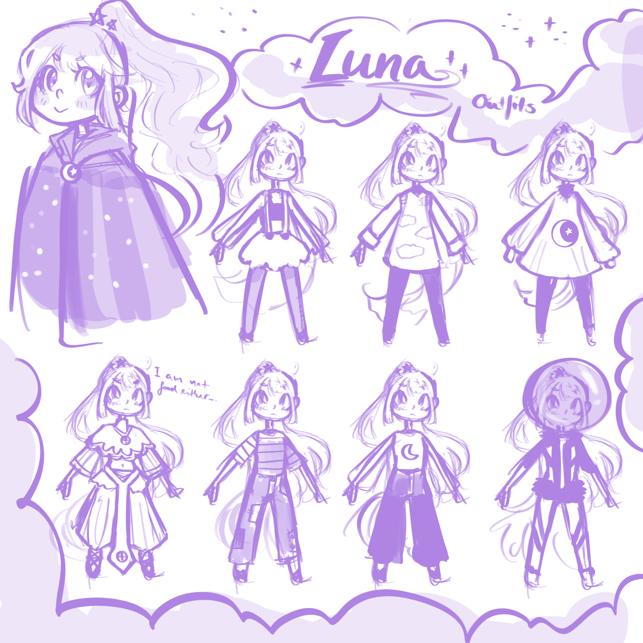 Luna Outfits & Developement