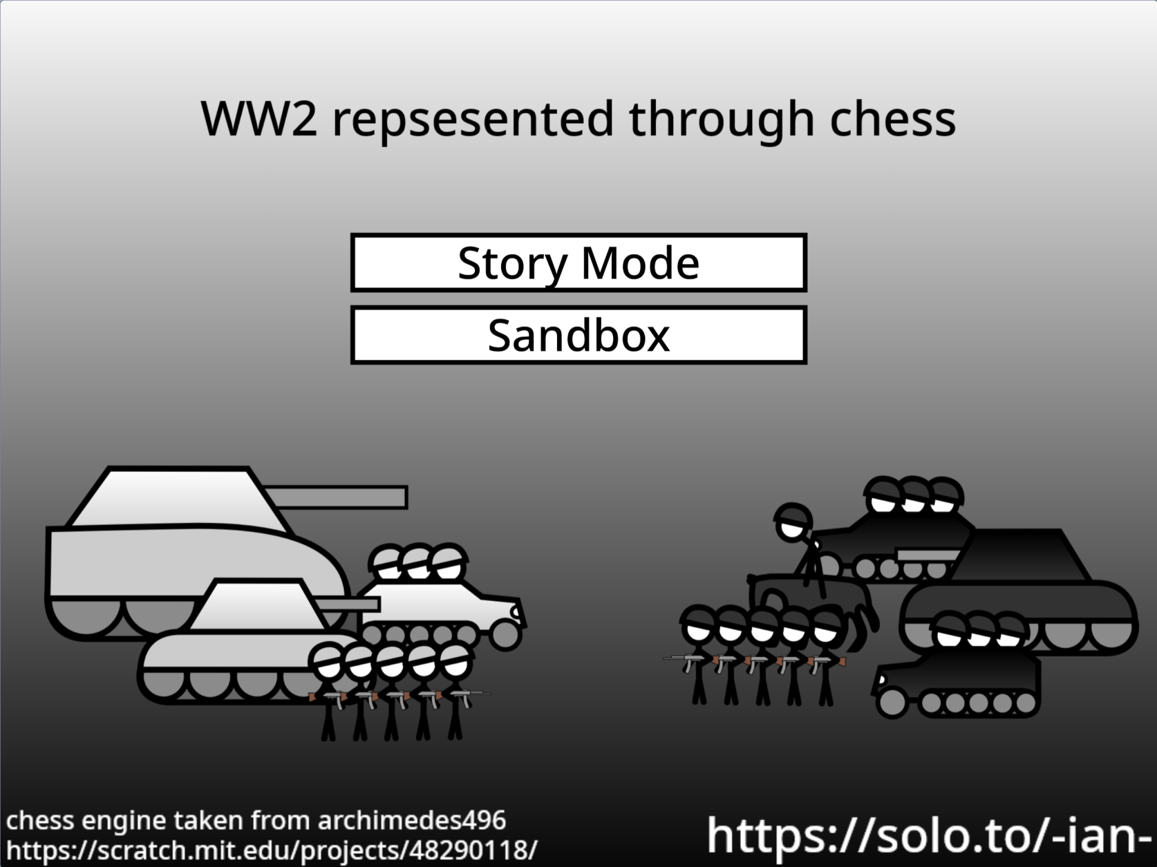 Cover image for WW2 represented through chess