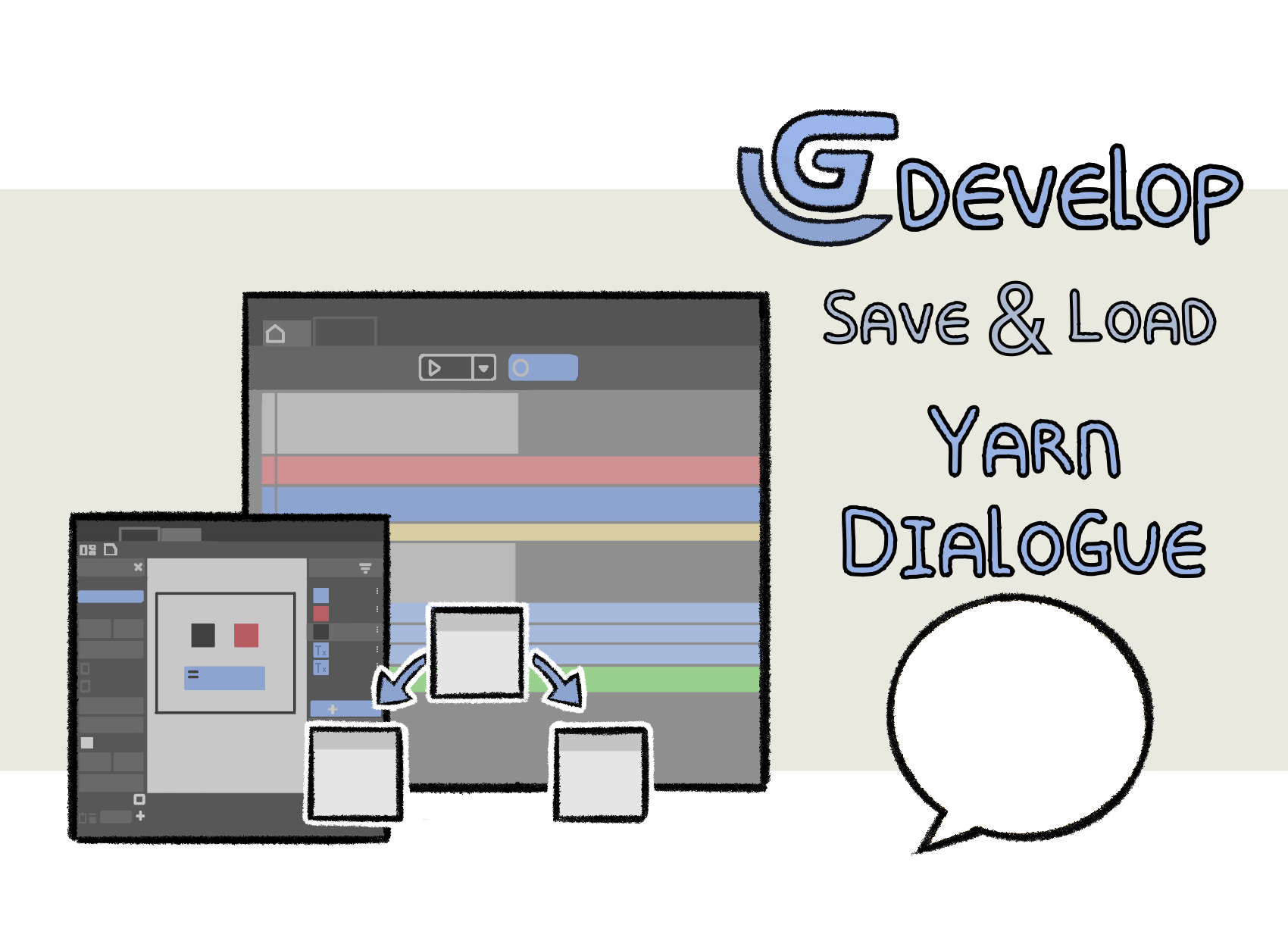 GDevelop Save/Load Yarn Dialogue + Dialogue System