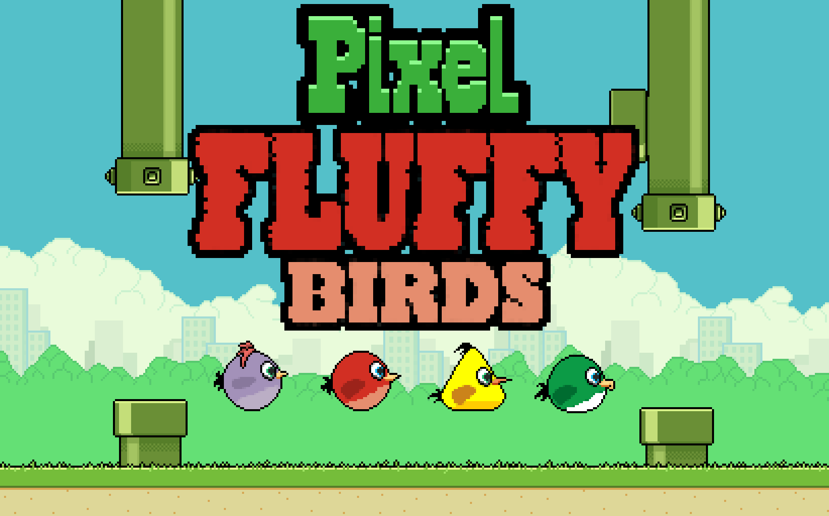 Pixel Fluffy Birds