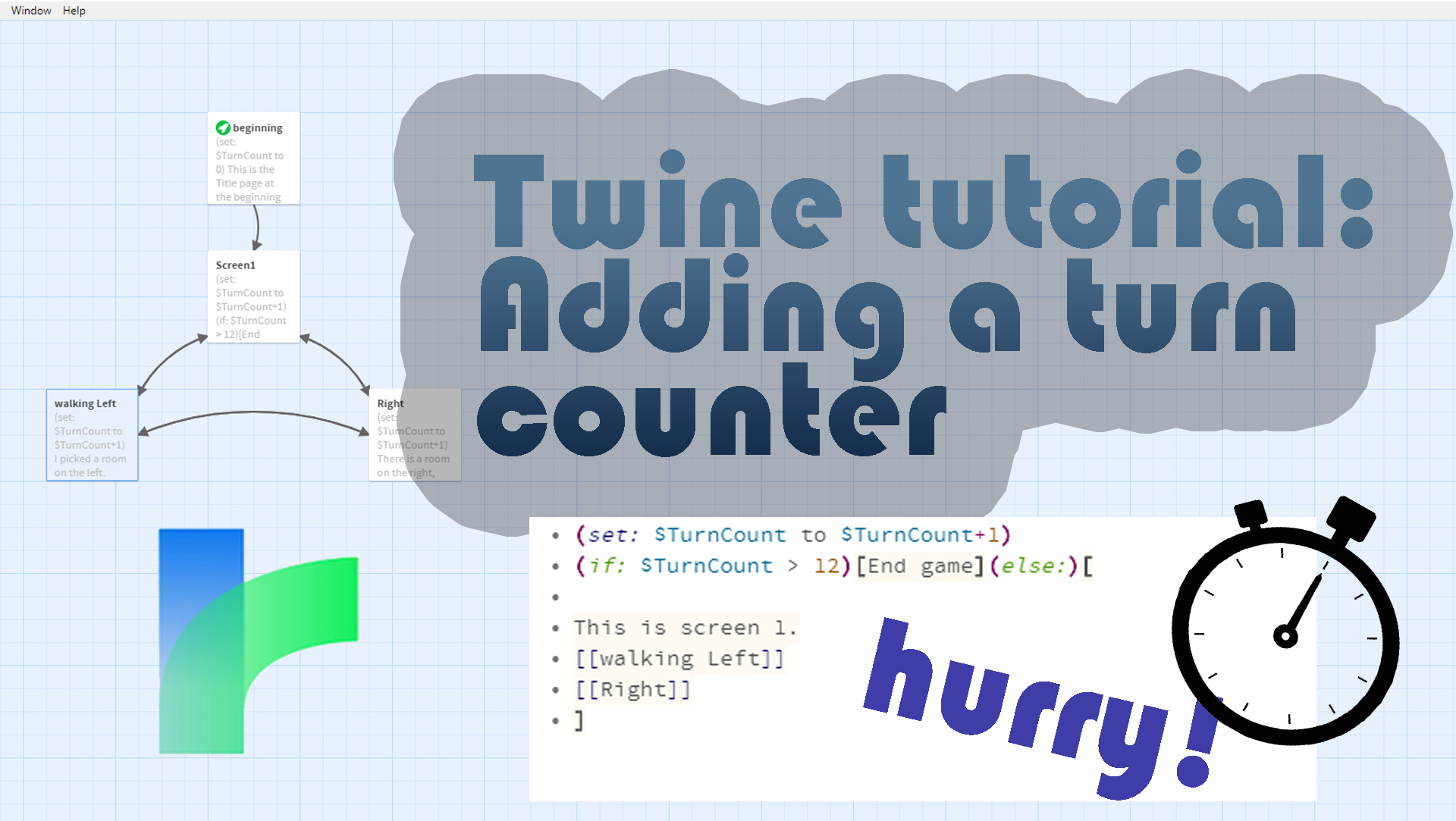 Adding a turn counter to a Twine game itch.io