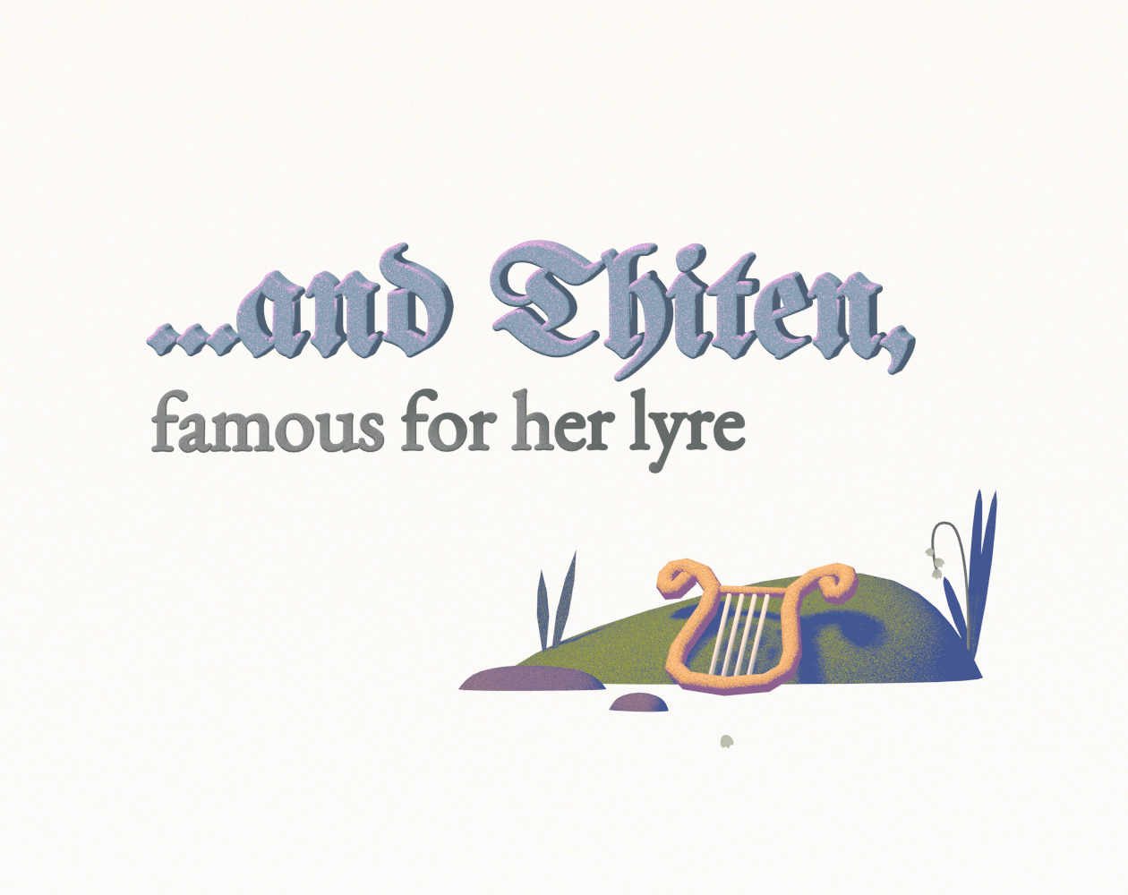 Cover image for ...and Thiten, famous for her lyre
