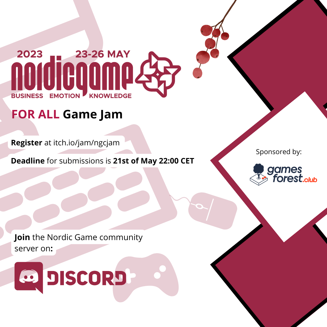 Join Nordic Game for All Game Jam, get a free online pass - Nordic