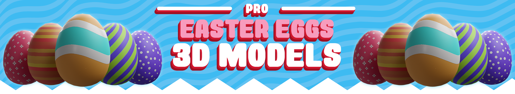 Easter Eggs 3D Models PRO