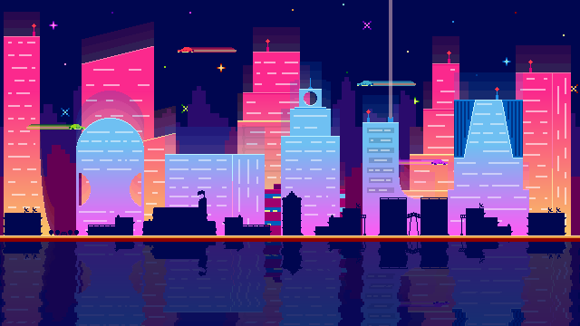 Neon City Background Asset Pack - The Neon Series
