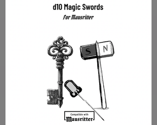 Mausritter - d10 magic swords   - 10 more magic swords for Mausritter game 
