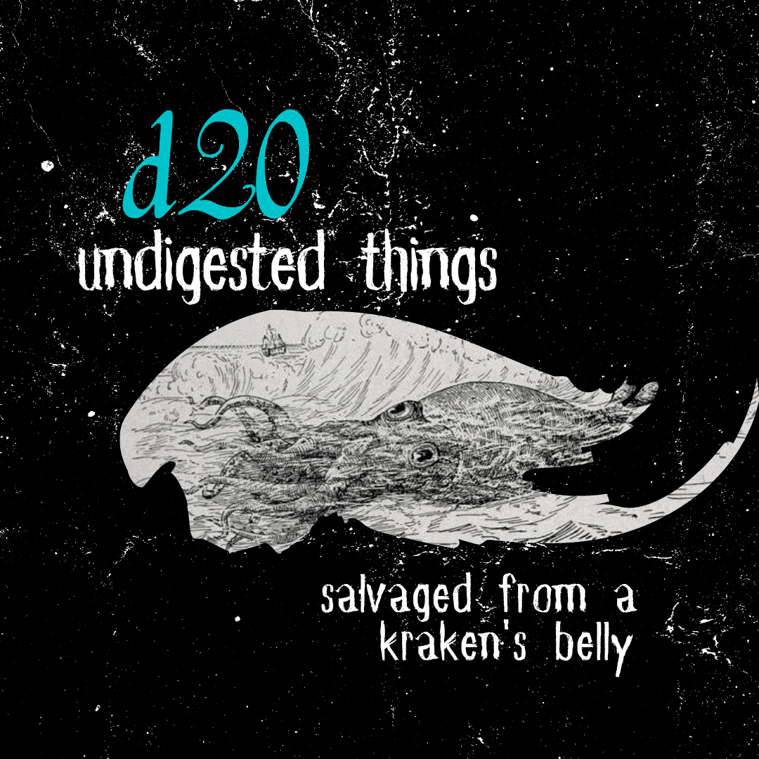 D20 Undigested Things Found in a Kraken's Belly